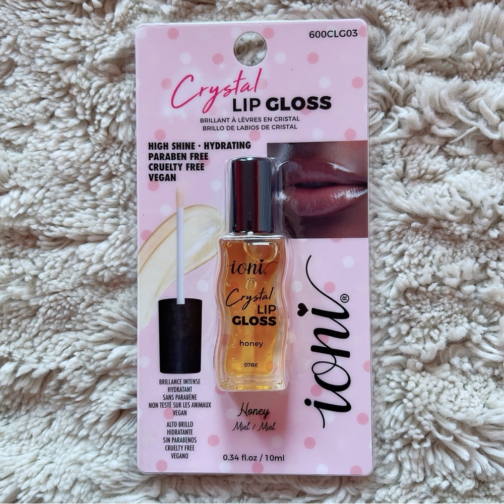 Ioni Crystal “Honey” Lip Gloss 🍯🐝🤍